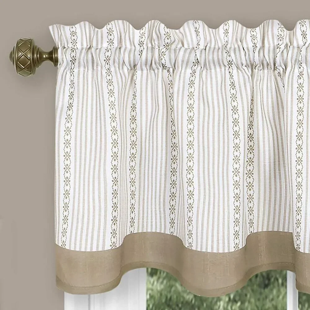Woven Trends 3-Piece Window Kitchen Curtain Set, 58